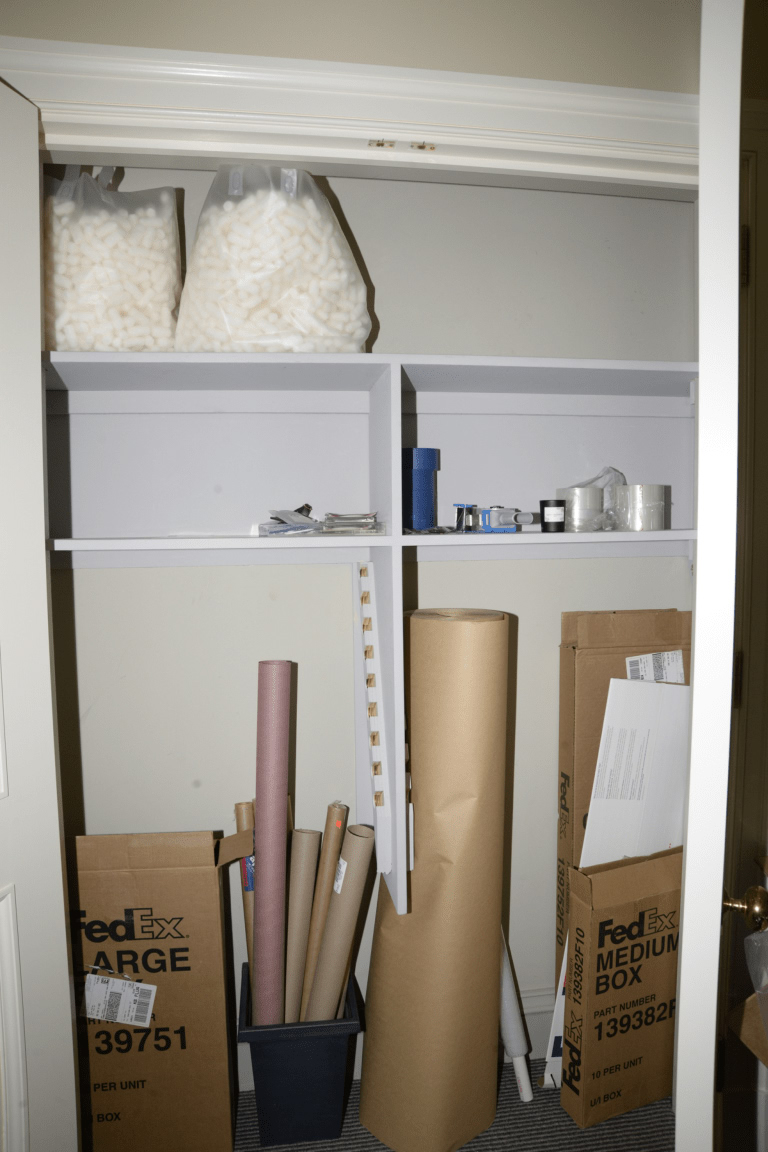 Moving boxes and packing supplies for a new home