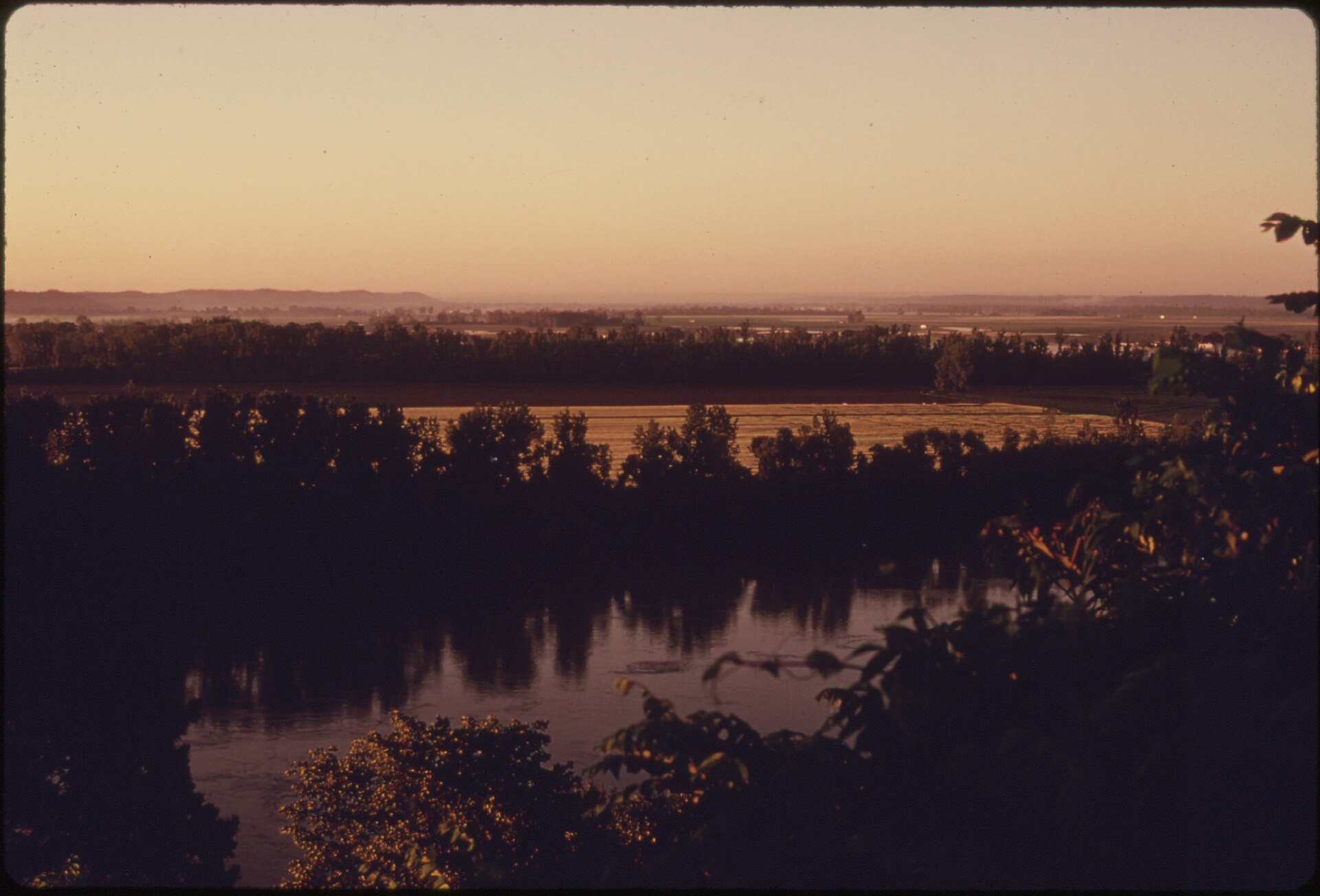 View from a bluff overlooking the Missouri River, similar to Parkville