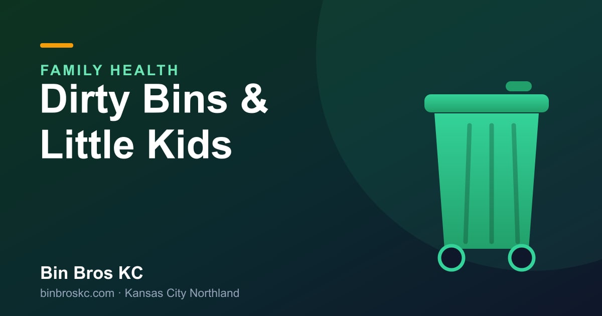 Bin Bros KC — dirty trash bins and little kids